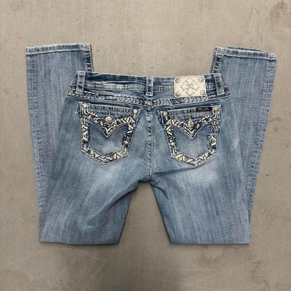 Miss me low rise straight leg jeans